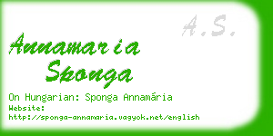 annamaria sponga business card