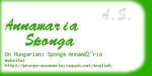 annamaria sponga business card